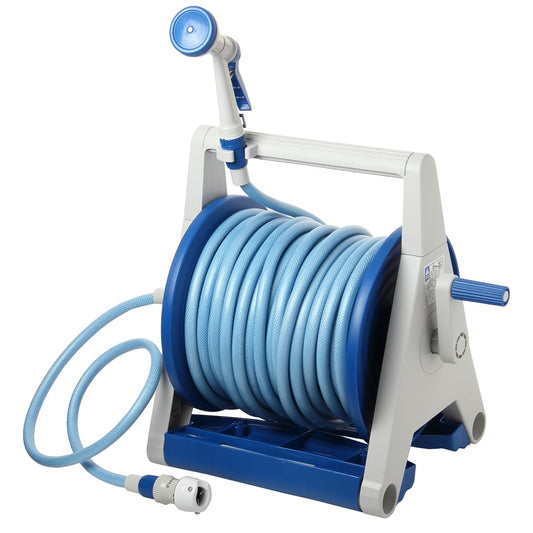IRIS OHYAMA Hose Reel Hyper Reel A Type HRA-50AGRM Gray/Blue Watering Car Wash Cleaning
