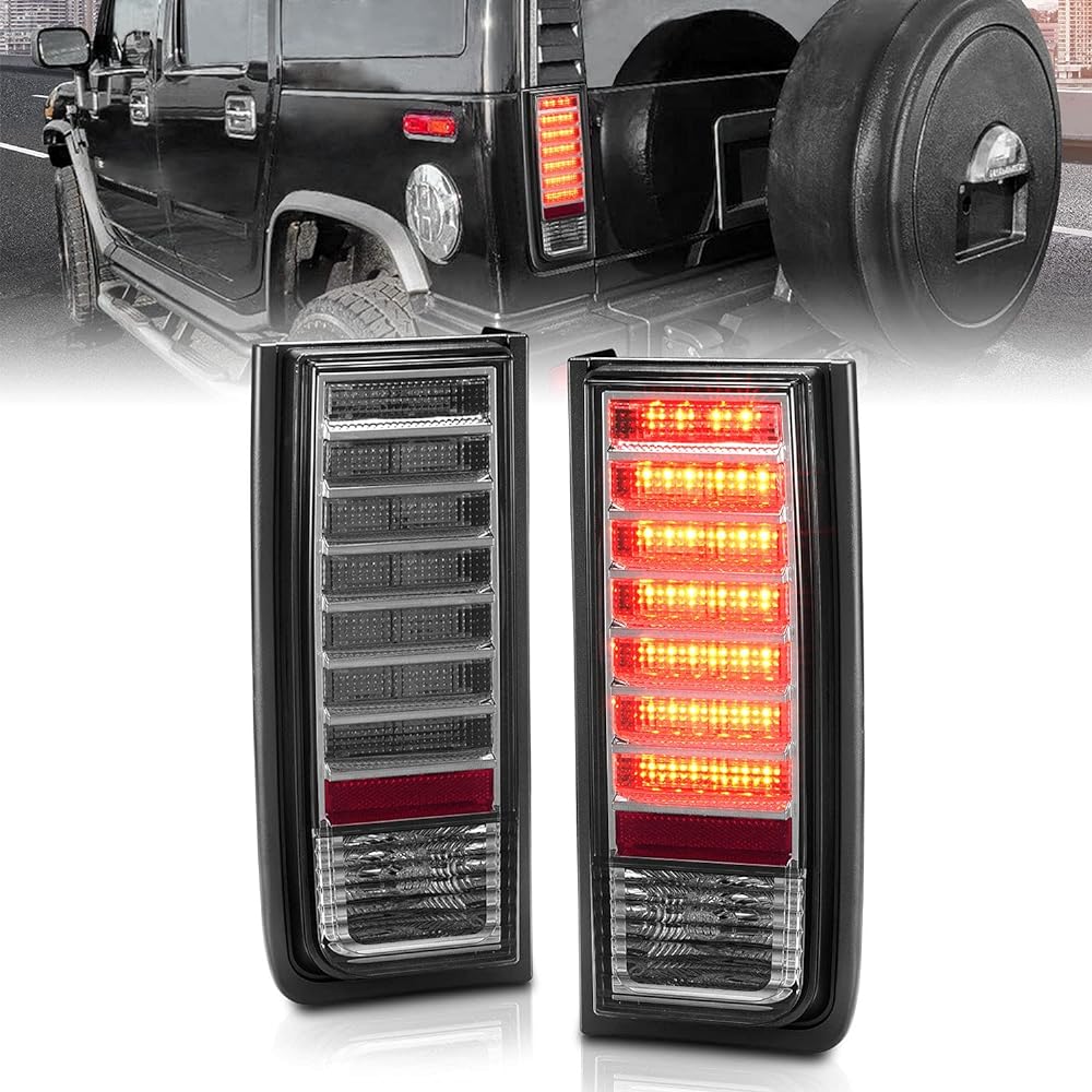 AMERILITE Smoke replacement LED tail light HUMMER H2 -passenger seat and driver's seat side
