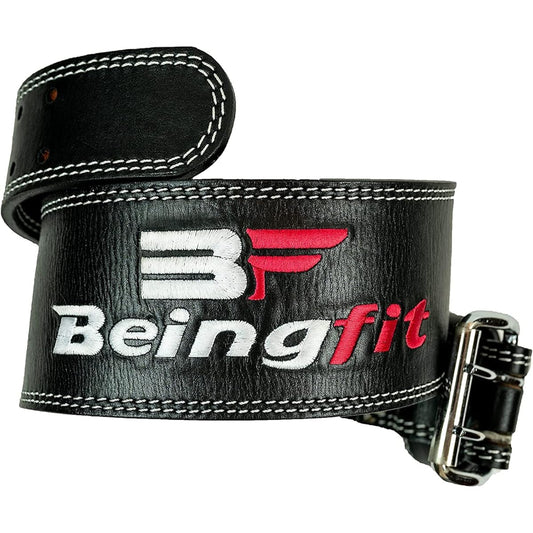 Beingfit Training Belt Lifting Belt Power Belt Leather Muscle Training Belt Supervised by Top Physical Car Finest Cowhide Laser