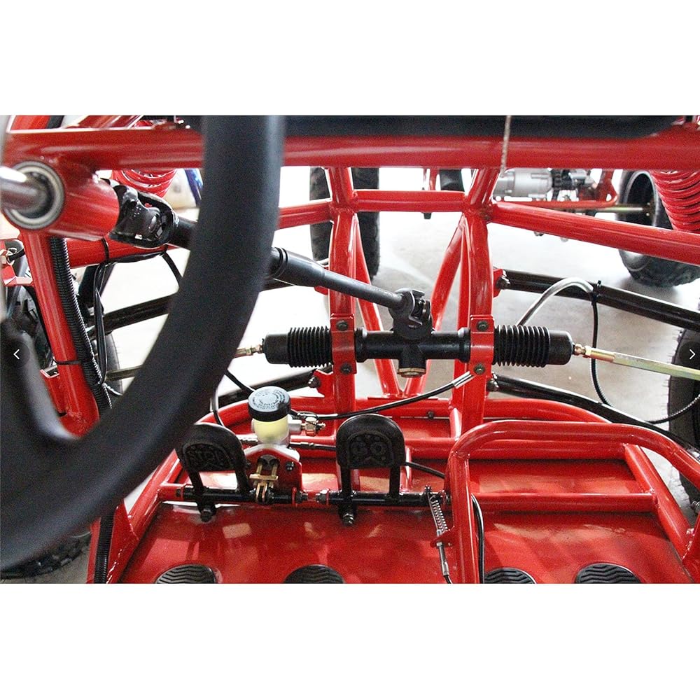 PRO BAT 300mm Steering Wheel Steel Kit 420mm Gear Rack Pinion Adjustable Shaft Set Gokart Gokart Golf UTV 110cc 125cc 140cc Buggy