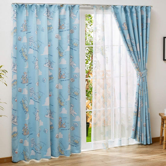 Disney Toy Story 2nd Grade Blackout Curtains Set of 2 SB-434 TOY STORY Woody Andy Thermal Insulation 2nd Grade Blackout Curtains