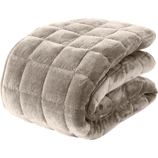 AQUA Bed Pad Winter Wide King (200 x 200 cm) Greige Long-lasting Reversible mofua Premium Microfiber Volume Bed Pad Shikipatto (Former Company Name: Nice Day) 510178N8