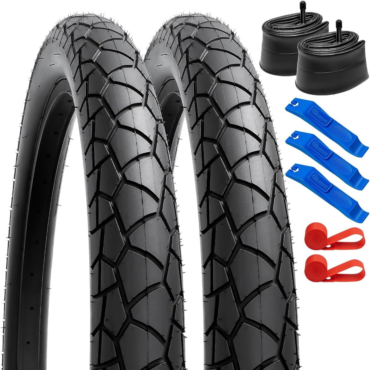 Set of 2, 26 3.0 Tire, 26x3.0 Bicycle Folding Tire + 26X3.0/3.5 Bicycle Tube American Style Valve 32mm + Rim Tape + Tire Lever, Tire 26 3.0, 26 3.0 Bicycle Tire, Bicycle Tire 26 3.0, Electric Bicycle Tire 26 3.0 ,26 3.0 Fat Bike Tire,Fat Bike Tire 26x3.0