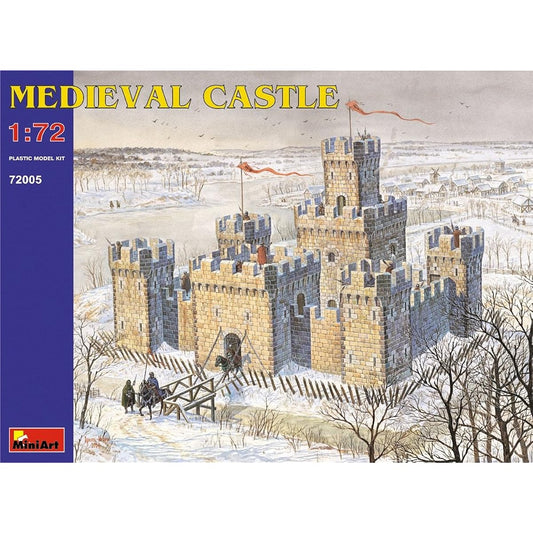 Miniart 1/72 Medieval Castle Plastic Model MA72005