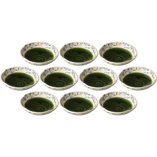 Set of 10 Oribe flower garlands 5.0 pots [17.2 x 5.1cm] Earthenware [Mukou]