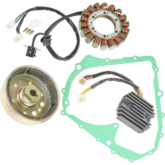 Caltric Stator Regulator Commutator Flywheel Compatible with Arctic Cat 400 4X4 Auto 2003 2004 2005 2006 2007 2008