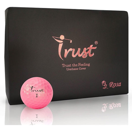 Trust Trust Golf Ball Rosa (Rosa) Non-covering Bright pink with glitter Soft feel Increased flight distance Urethane cover 3-piece reactive core 1 dozen (12 pieces) / 4 dozen (48 pieces) Pearl pink