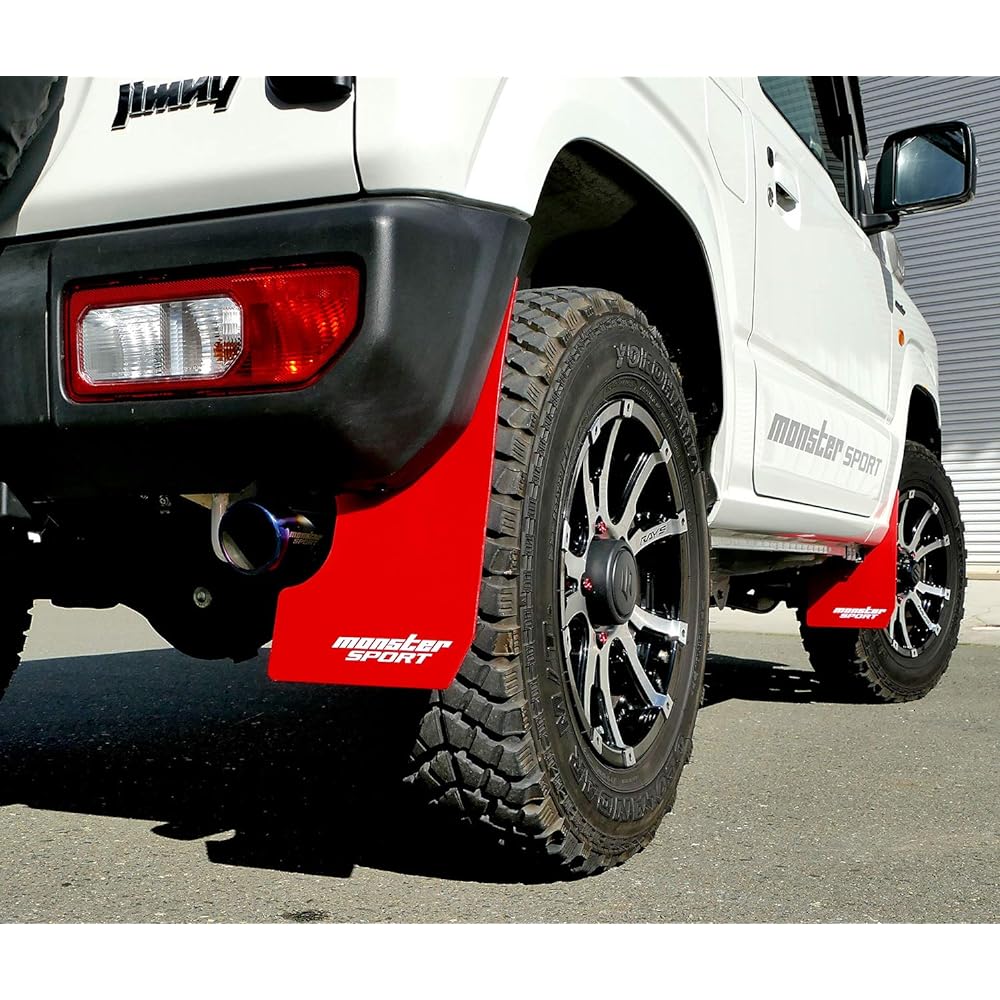 MONSTER SPORT 787500-5500MR Mud Flap Set Red JB64W Jimny