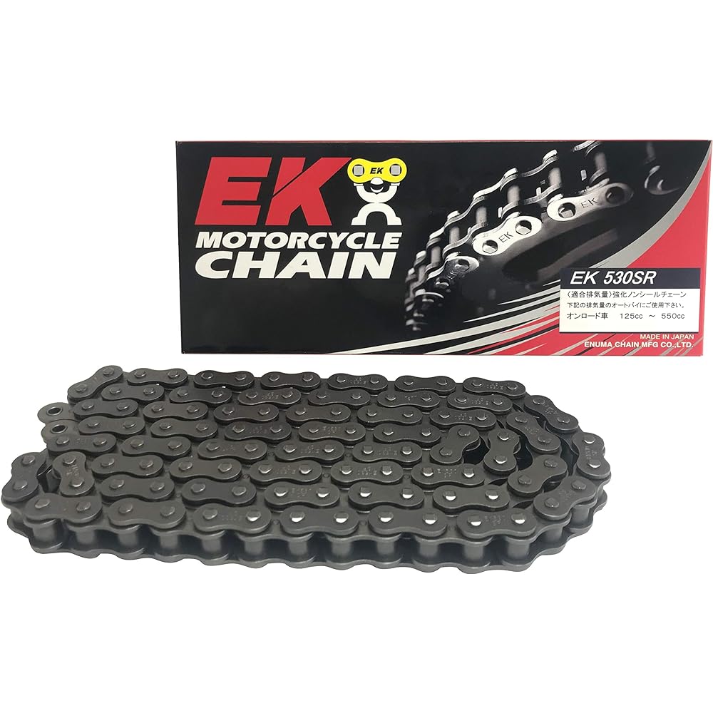 EK Reinforced Non-Seal Chain 530SR Steel 102L [Clip Joint]