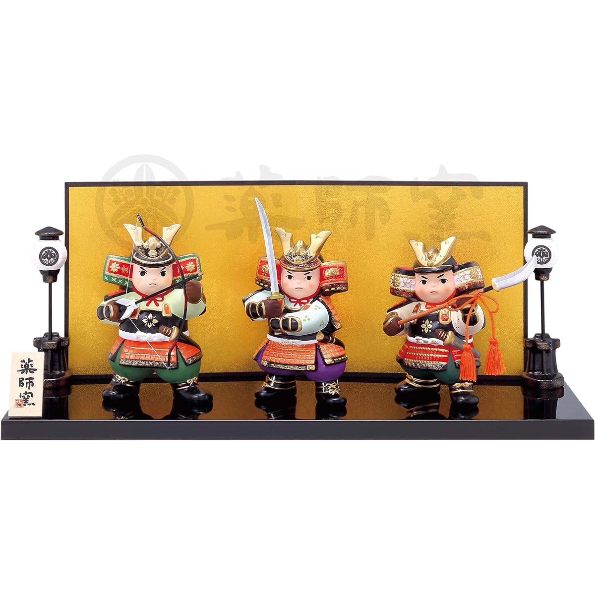 Yakushigama (Yakushigama) May Doll Boy's Festival Nishikisa Three Samurai Set