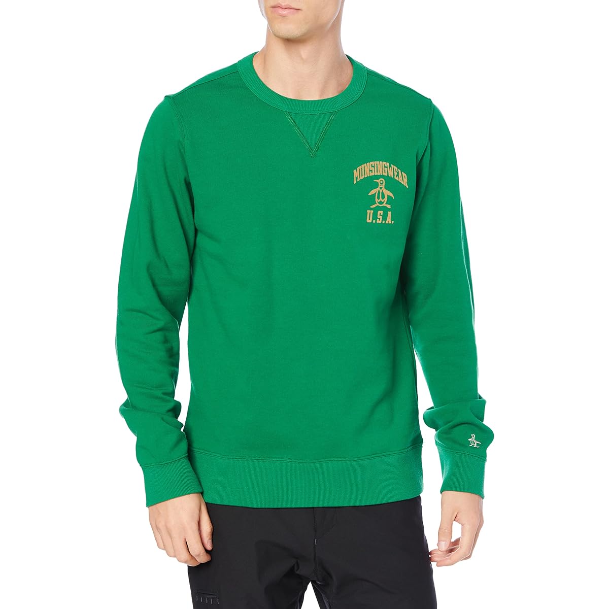 [Munsingwear] 21 Fall/Winter Model Golf Cut and Sewn Sweatshirt College Logo MGMSJL50 Men's