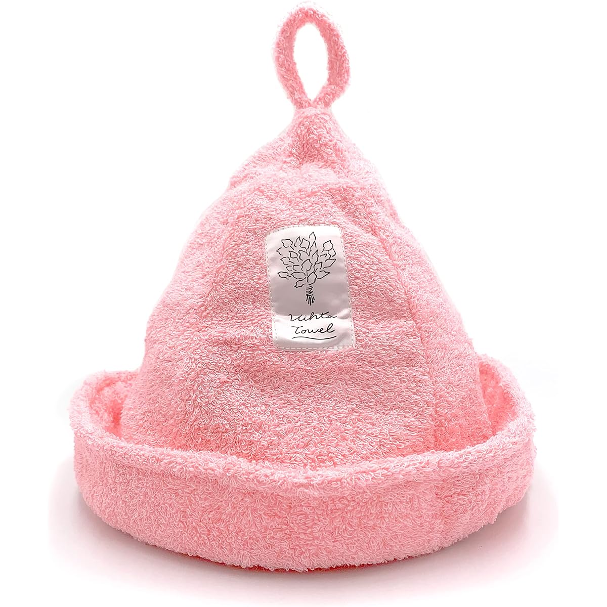 [PEAKS&TREES] Sauna Hat, Sauna Towel, Made in Imabari, Supervised by Finland, Towel, Men's, Women's, Sauna Cap, High Heat Resistance, Prevents Hair Dryness, Prevents Hot Flashes, Unisex (Sauna Hat talvi taivas (pink))