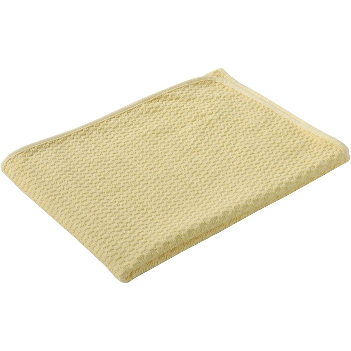 nishikawa [Nishikawa] Throw 140X100cm Washable Reversible Smooth Gauze Uneven Pile Smooth Made in Japan Yellow FQ78503000Y
