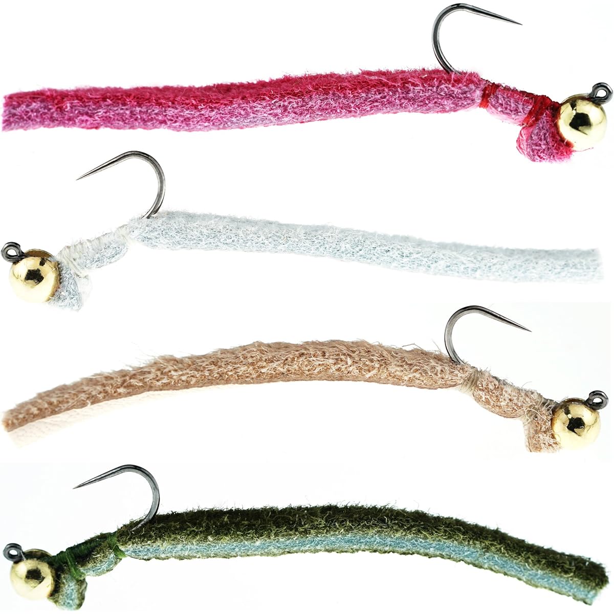 Purely Domestic Managed Fishing Area Noodle Time Bakutsuri Feather Jig Lure S Size 4 Colors Set of 4