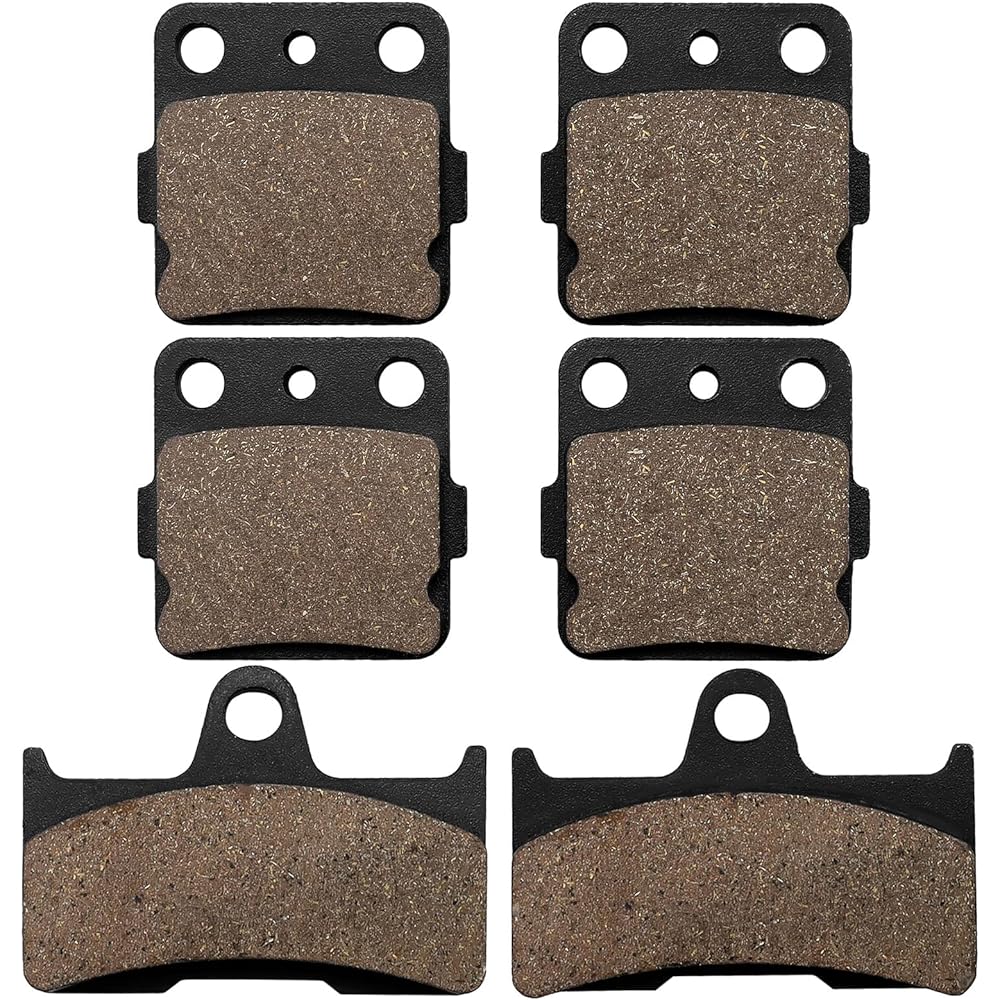 SOLLON Front & Rear Brake Pads for Yamaha Grizzly 660 YFM660 YFM660F YFM660FA 2002 2003 2004 2005 2006 2007 2008