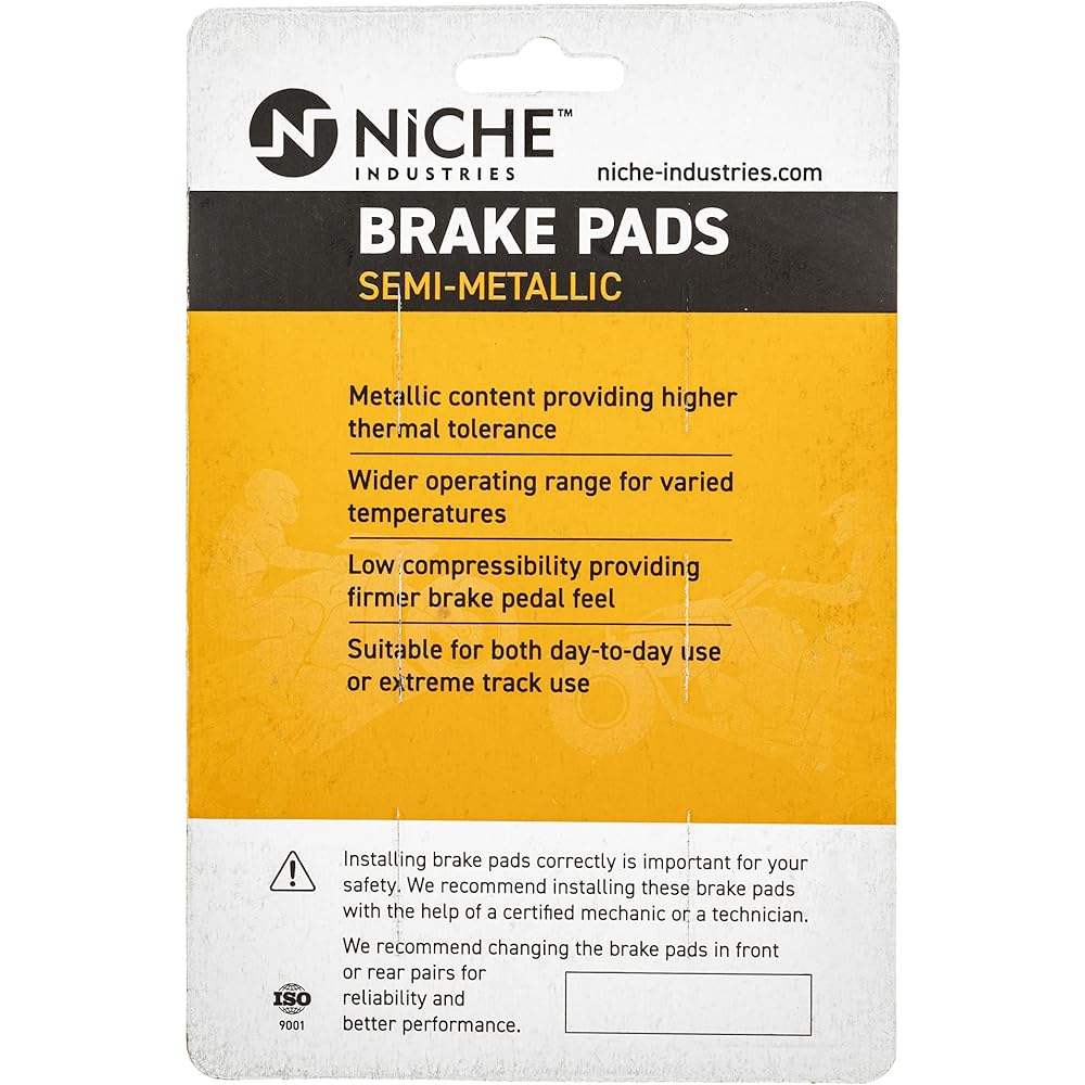 NICHE Front/Rear Right Brake Pad Set CAN-AM 705601014 Semi-Metallic