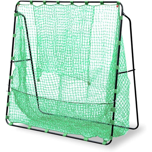 FIELDOOR Batting Practice Net 200cmx80cmx200cm Baseball Practice Net Batting Gauge Stationary Permanent Softball Hardball Compatible Training Trainer Pitching Independent Practice Easy Assembly