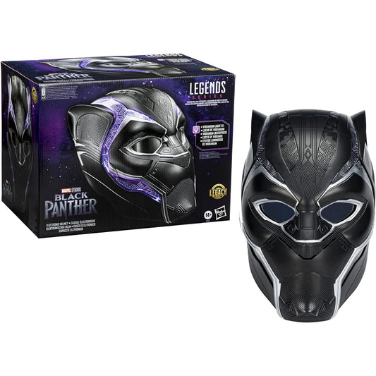 MARVEL Marvel Legends Black Panther Premium Electronic Roleplay Helmet with Light Effects and Lens that Can be Raised and Lowered, Marvel Legends Goods Black Panther Marvel Goods Marvel Roleplay Item Electric F3453 Genuine Product