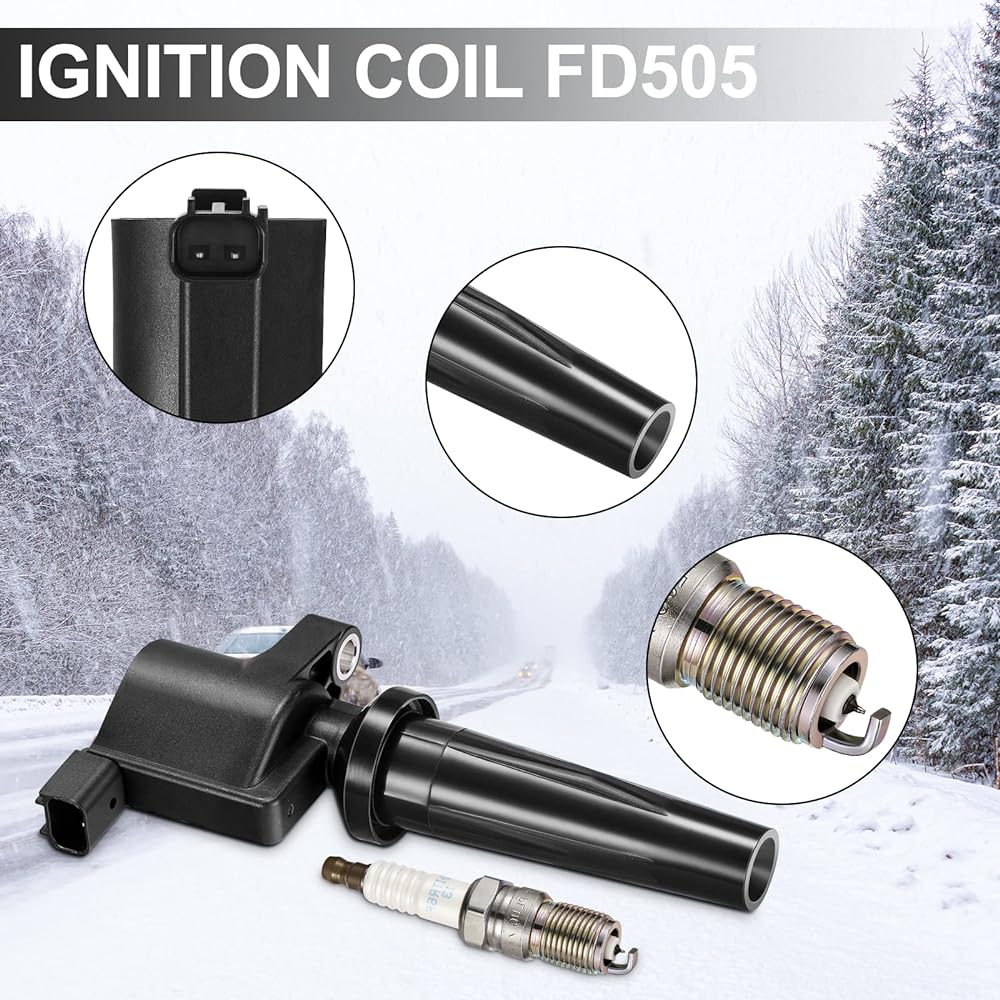 SPEEDTUN FD505 Ignition Coil Pack and Iridium Spark Plug Ford Escape Four Cast Transit Connect, Mazda 3 Tribute, Mercury Mariner 2.0L 2.3L L4 L4 L4