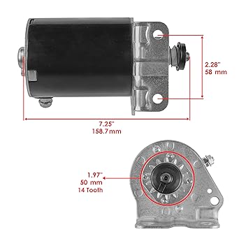 Caltric Starter Briggs Stratton 693551 14 Tooth craftsmen Caltric
