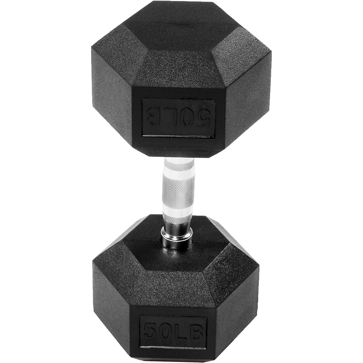 Sporzon Hexagonal Dumbbell Single Rubber Encored Black [Regular Japanese Import Product] HEX