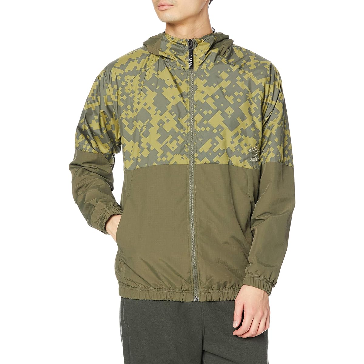 [Umbro] Training Jersey Back Mesh Graphic Jacket GRLF M