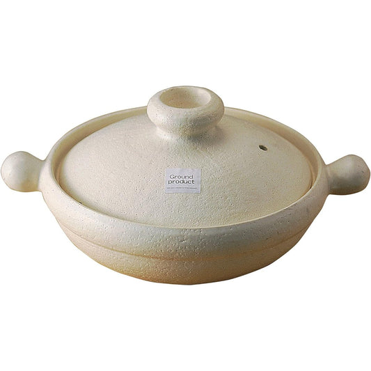Maruyoshi Pottery Magical Donabe IH/Open Fire Compatible White clay pot M5579