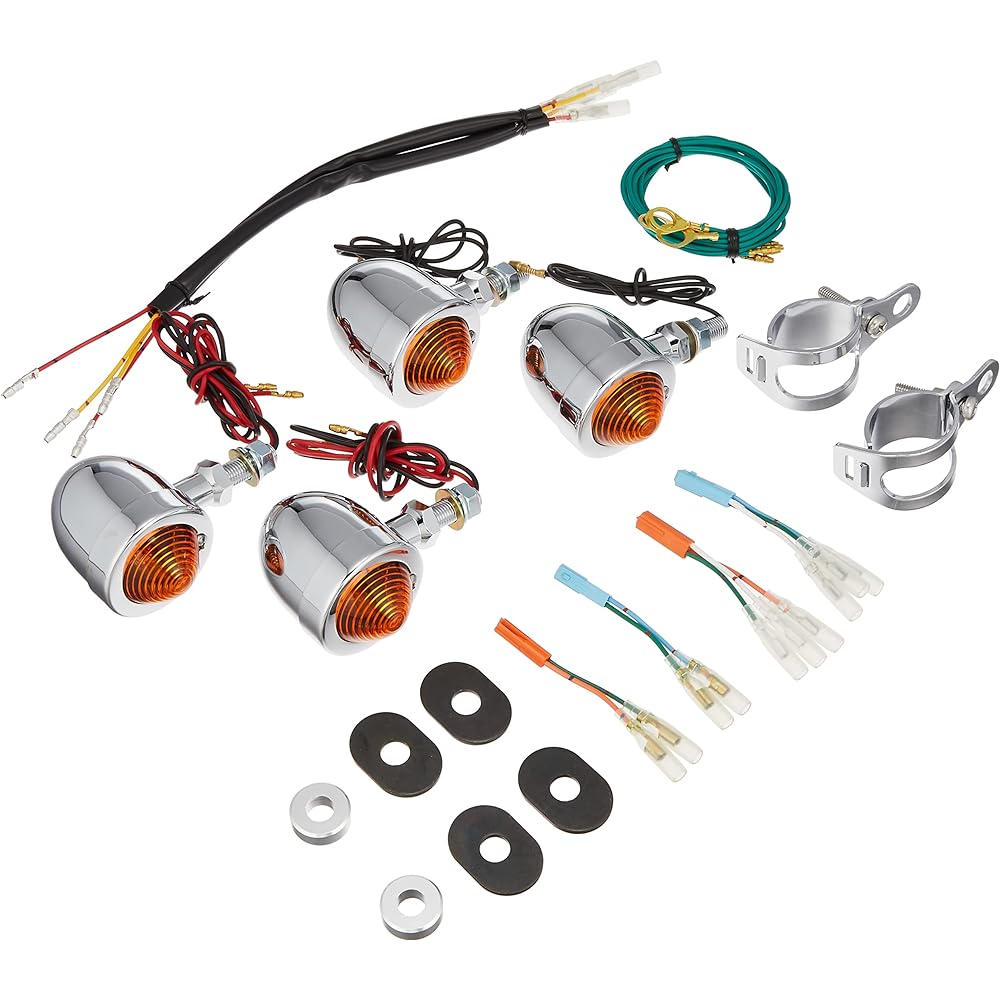 HURRICANE Bread Turn Signal Kit Clear Lens Rebel 250 Rebel 500 HA5351C