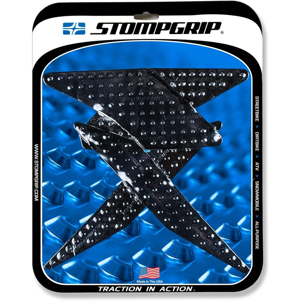 STOMPGRIP Traction Pad Tank Kit VOLCANO Black Z125 PRO 17 55-10-0137B