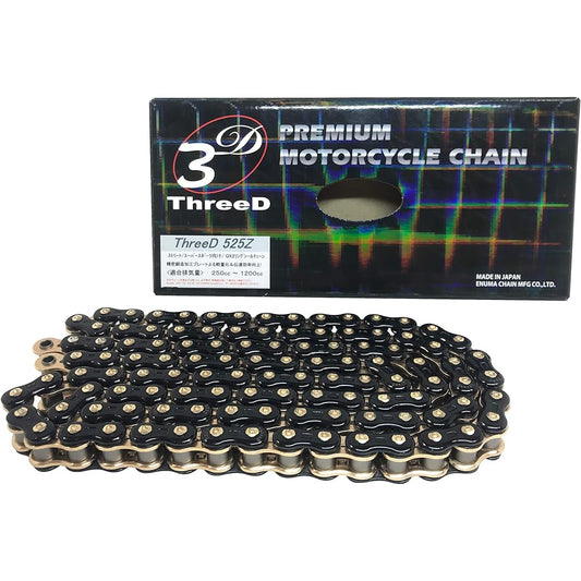 Three Cat (ThreeD) QX2 Ring Chain 525z Black & Gold L [kasimezyointo]