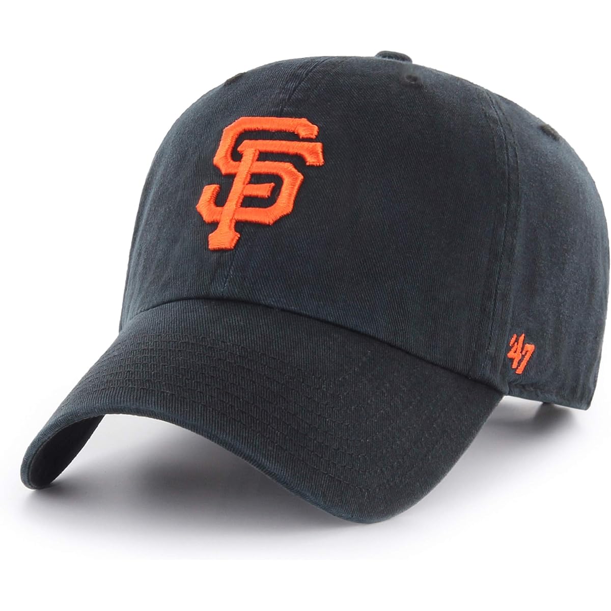 [Forty Seven] Official Store Limited Giants Cleanup Cap Hat Black CLEAN UP Black B-RGW22GWS-BK