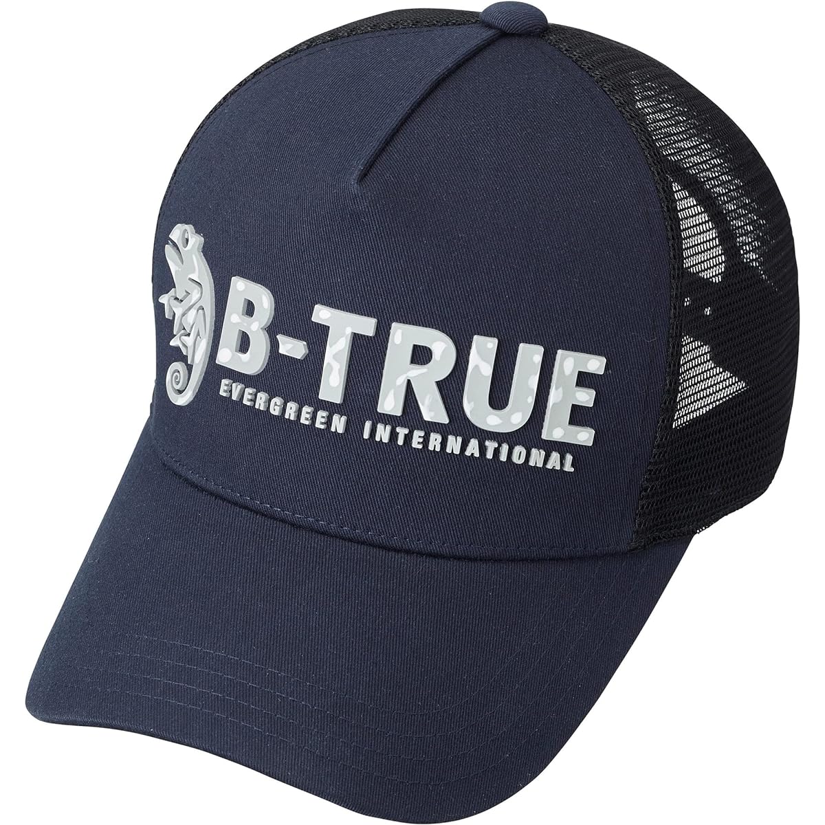 [Evergreen] B-TRUE Rubber Logo Mesh Cap