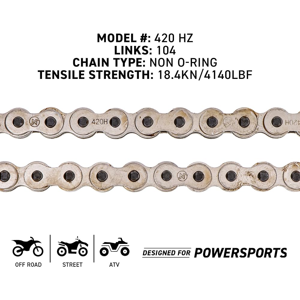 NICHE 420 drive chain 104 Link Standard Non O -ring Connection Master Link