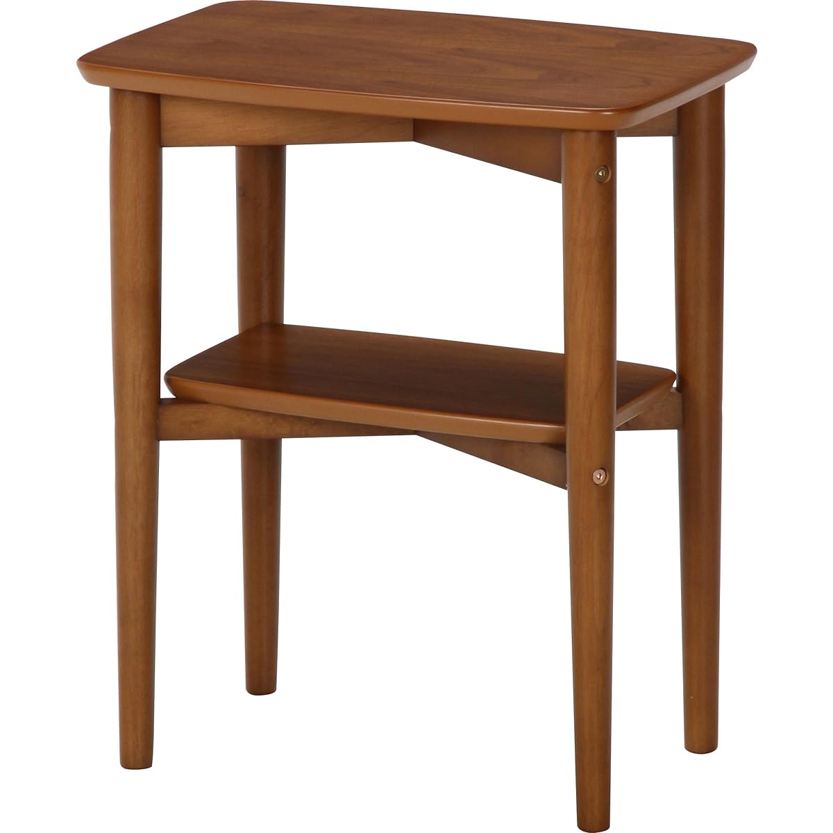 Fuji Boeki Side Table Square Wooden Width 45x Depth 30cm Medium Brown 96476