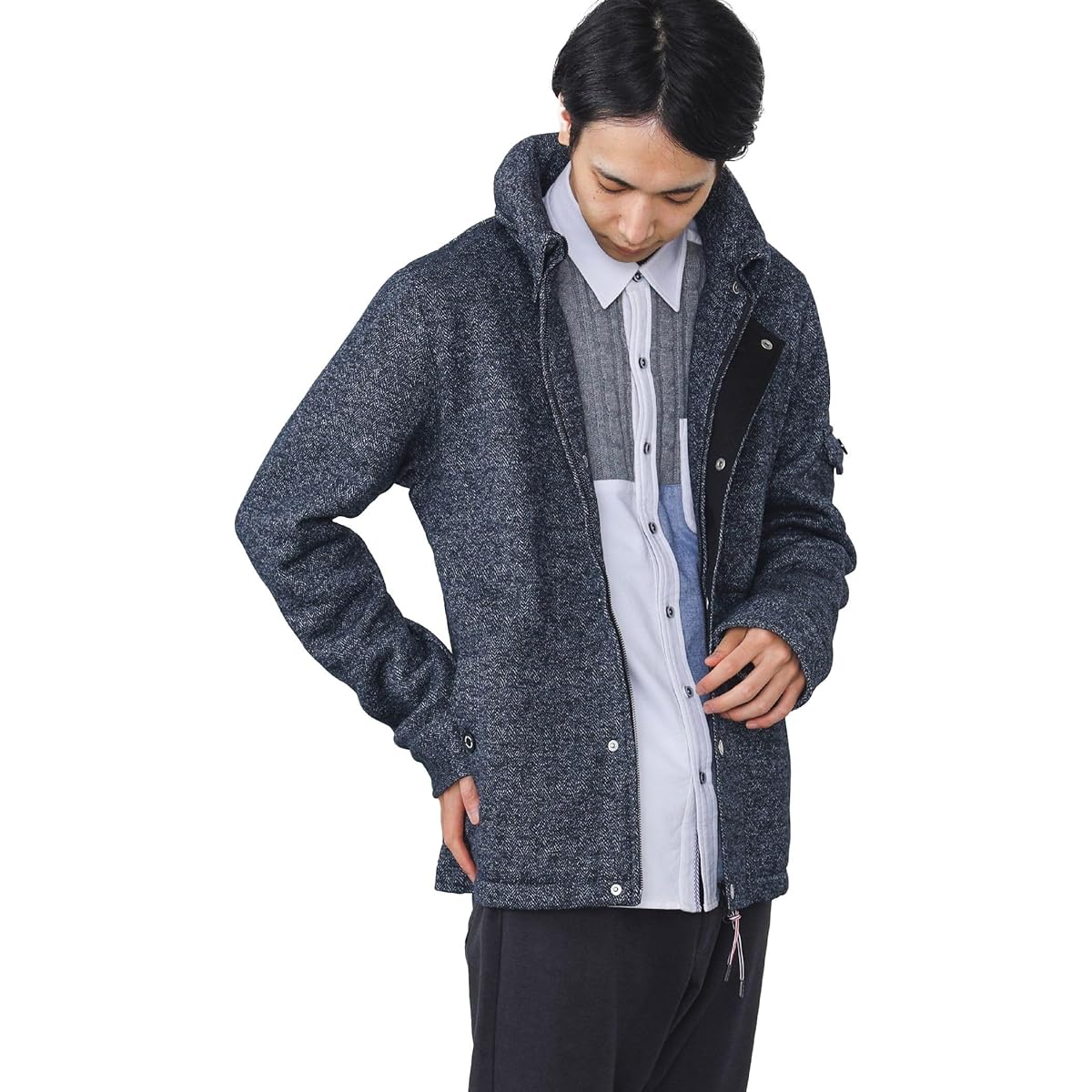 (BEAMS HEART) BEAMS HEART/Sweat Print Fleece Blouson Men's