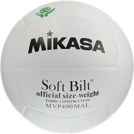 MIKASA Mom Volleyball No. 4 National Mom Volleyball Federation Official Match Ball Certification Ball (Junior High School Students/Moms) White Natural Leather MVP400MAL Recommended Internal Pressure 0.3 (kgf/㎠)