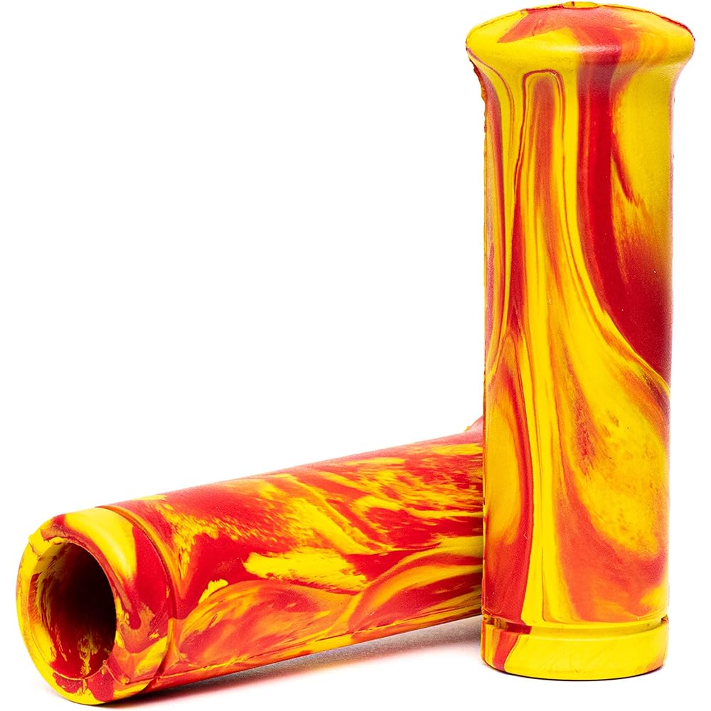 Marble grip red yellow for Harley 1 inch nice motorcycle...