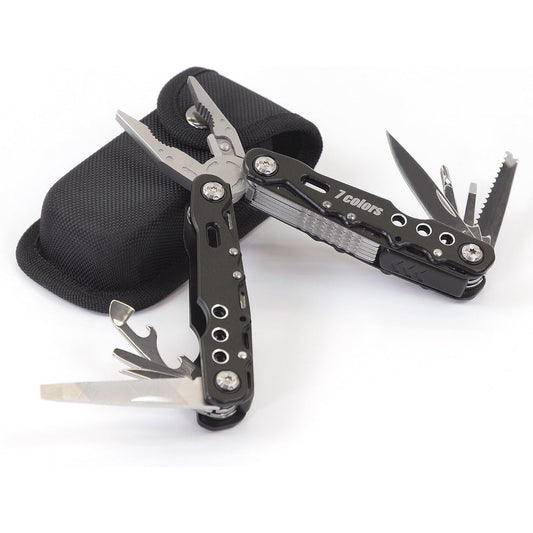7colors Multi-tool, Multi-functional knife, Survival tool, Multi-tool pliers, Outdoor, multi-purpose, high-performance, Mountain climbing, Disaster prevention, Multi-functional tool, Folding, Comes with special case