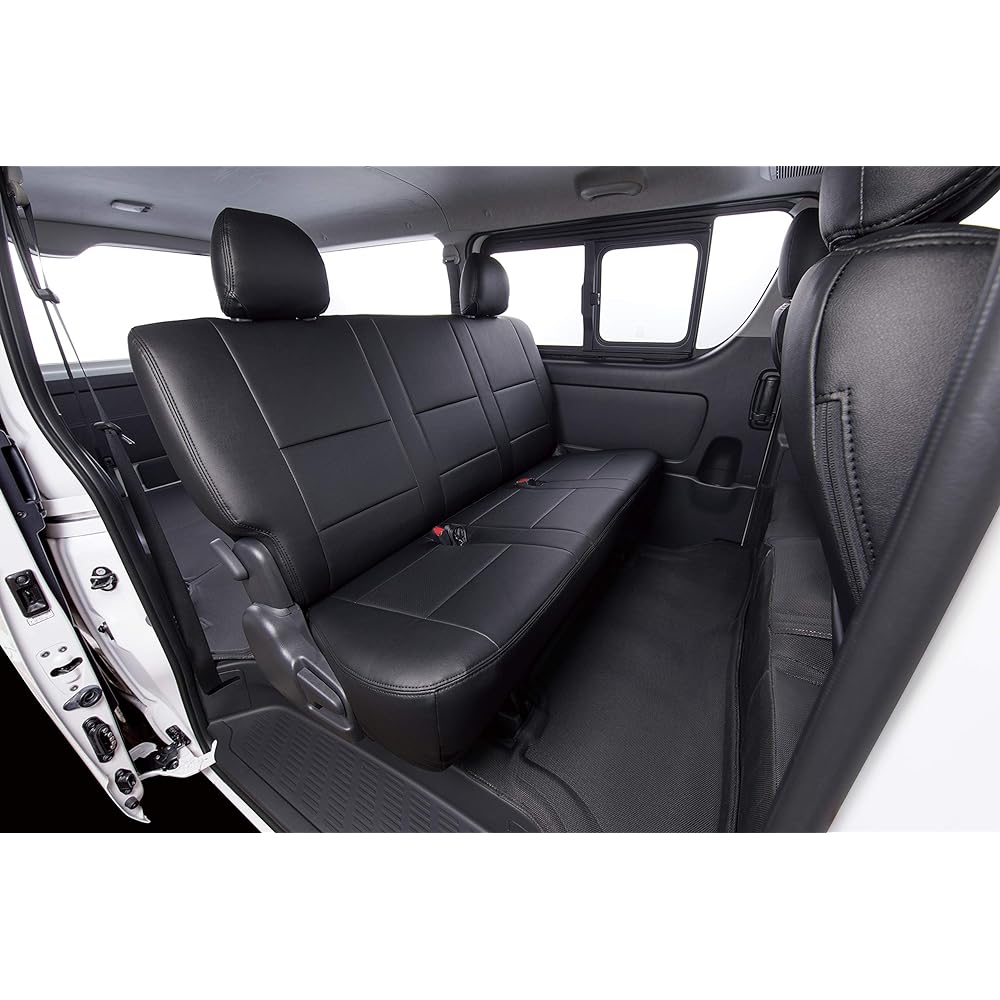 Clazzio Entry Seat Cover Hiace 200 Series S-GL H24/5~ Dimple Type Black EQ-1096