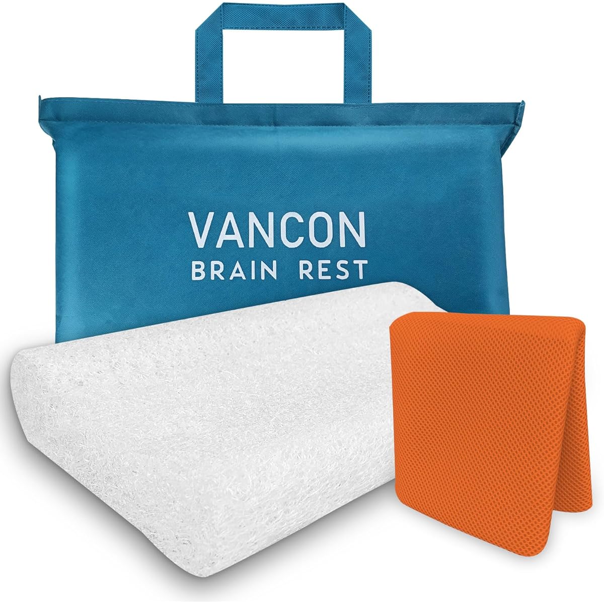 Vancon BRAIN REST Brain Rest Pillow, Air Pillow, Healthy Pillow, Pillow for Your Brain, Neck and Shoulder Fit, Washable, 3D Structure, High Repulsion, High Breathability, Deep Brain Sleep, Pipe, Good Sleep, Stiff Shoulders, Pillow, Ergonomic, Anti-Snorin