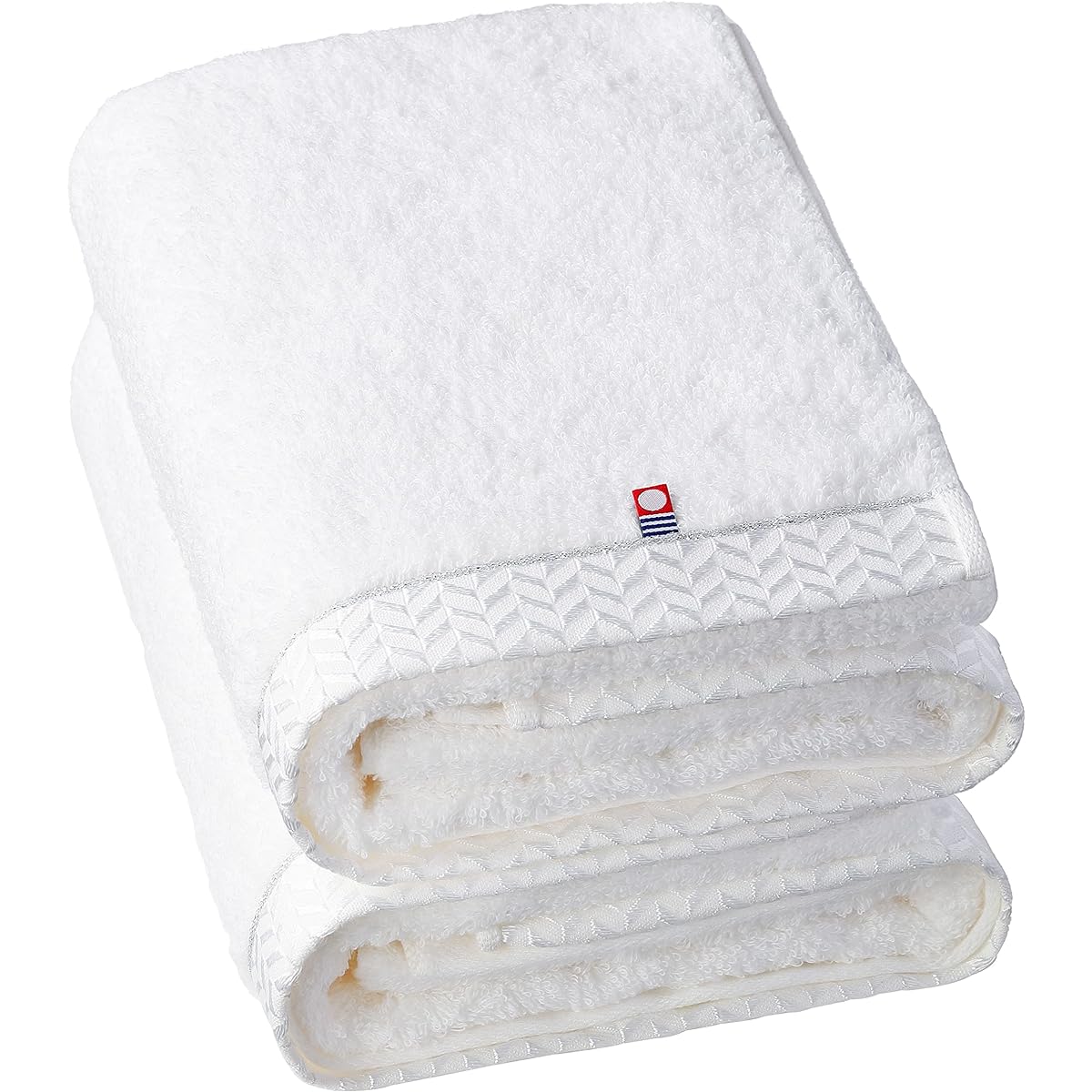 Imabari Towel Bath Towel 100% Cotton Set of 2 Ultra Thick Premium Luxury Long Pile Sweetly Twisted Yarn White White Bath Towel Imabari Fluffy Quick Drying Instant Absorption Made in Japan Imabari Towel Set Gift Hotel Towel Cotton Domestic Stylish