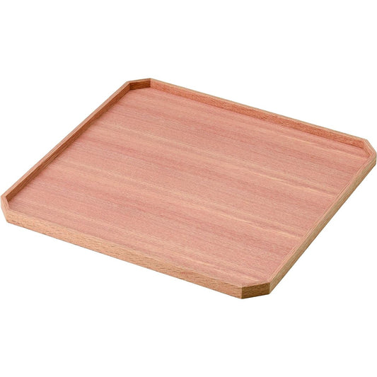 Echizen Shiraki lacquered ash 11.0 Corner cut tray
