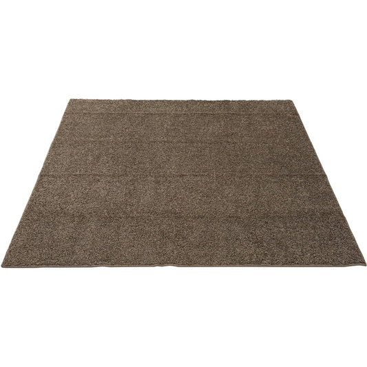 Washable dust mite resistant shaggy rug 130×190cm Brown 151100042Z222