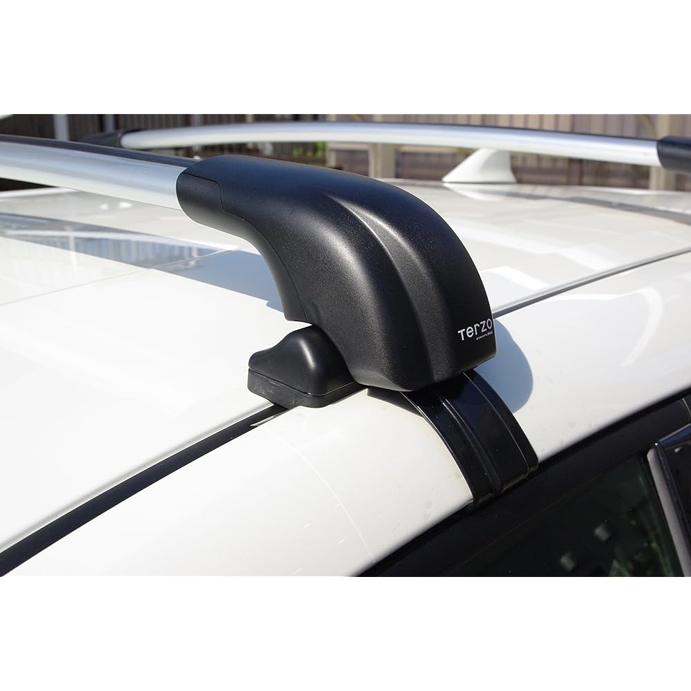 Terzo (by PIAA) Roof Carrier Base Carrier Foot 4 Pieces Roof-on Type Black with Lock for Aero Bar EF100A
