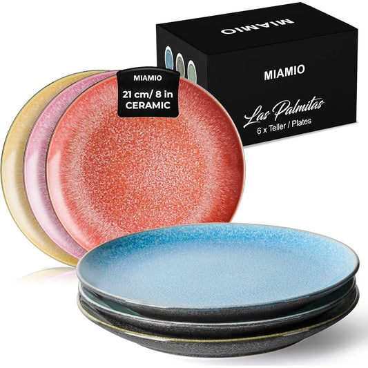 MIAMIO - Dinner plates - Las Palmitas collection (21 cm)