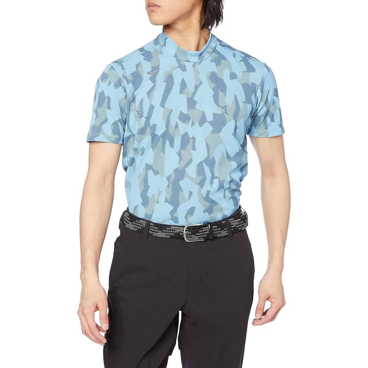 [Mizuno] Golf Wear Ice Touch Intercool Short Sleeve Mock Neck Shirt [Surprisingly Cool] Cool Touch Sweat Absorbent Quick Drying Stretch Mock Neck E2MAA007 Men's