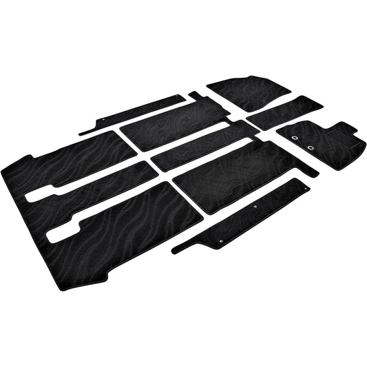 Fenice Car Mat Floor Mat Step Mat Domestic Production (For Toyota Noah Voxy 80 Series 7 Seater Gasoline Car) Wave Black Non-Slip Shape Resistant to Slip Car Mat (Car Parts Specialty Store)