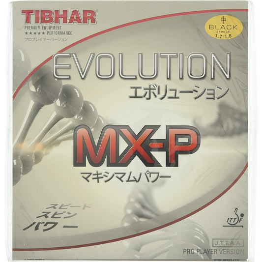 TIBHAR Table Tennis Rubber Evolution MX-P Rotating High Tension BT146153 Black 1.9