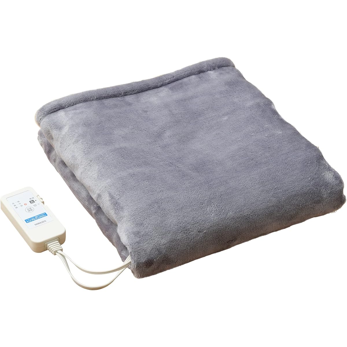 [Yamazen] Electric lap blanket, 100 x 70 cm, fully washable, deodorizing treatment that allows your feet to fit comfortably, dust mite extermination function, forget-to-turn-off timer, 3 temperature adjustment levels, controller storage pocket included Y
