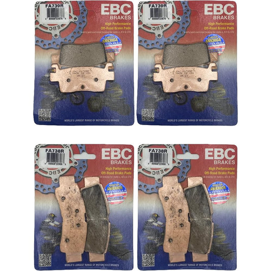 EBC R Series Brake Pad Kawasaki KRX 1000 For 4 wheel kits for 1000